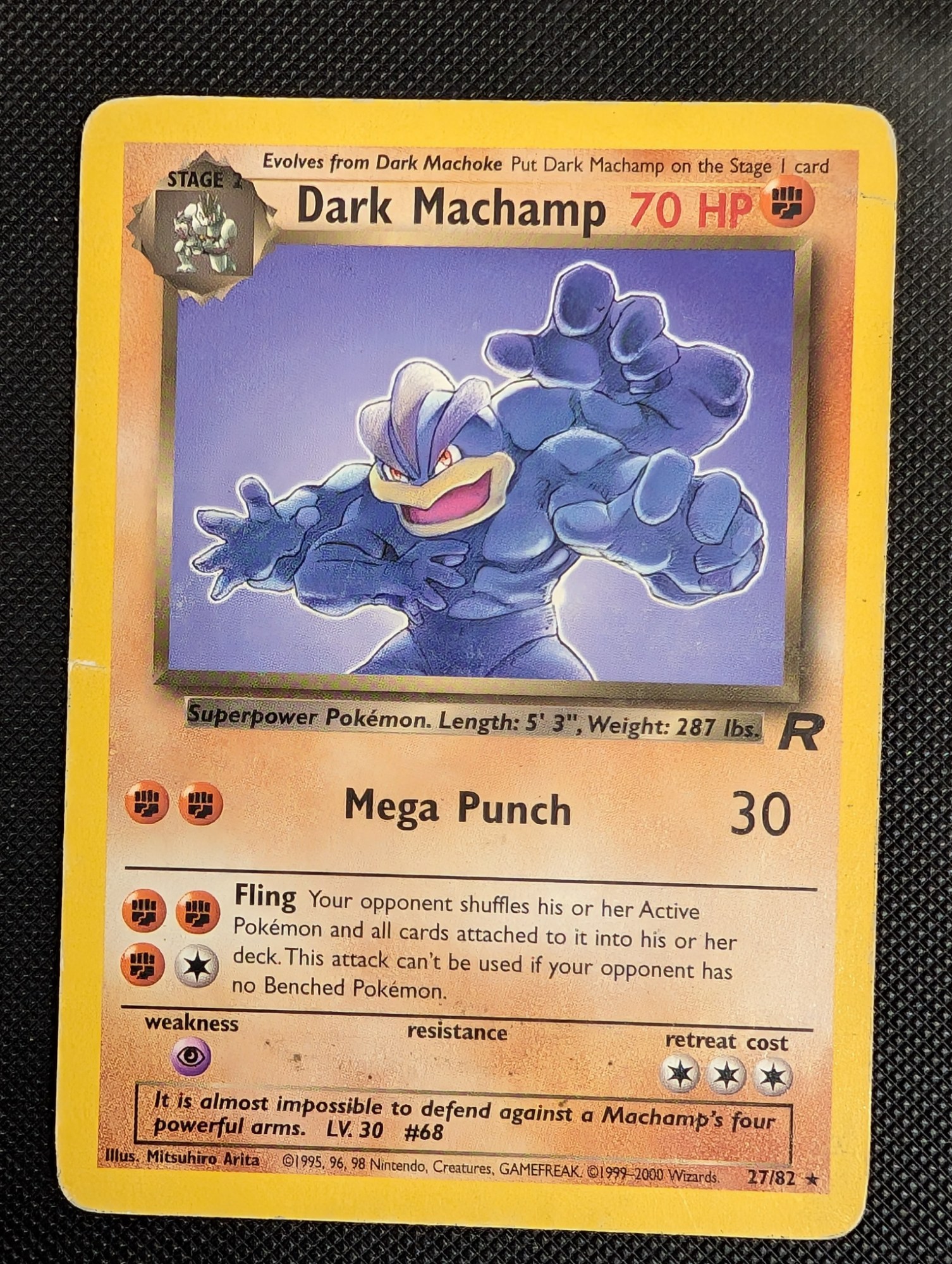 Front of Dark Machamp, 27/82