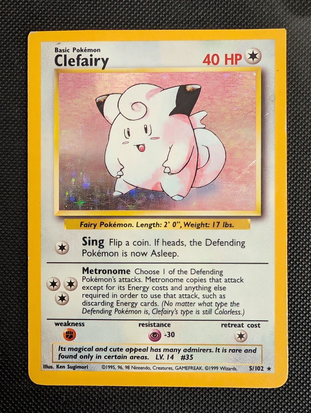 Front of Clefairy, 5/102