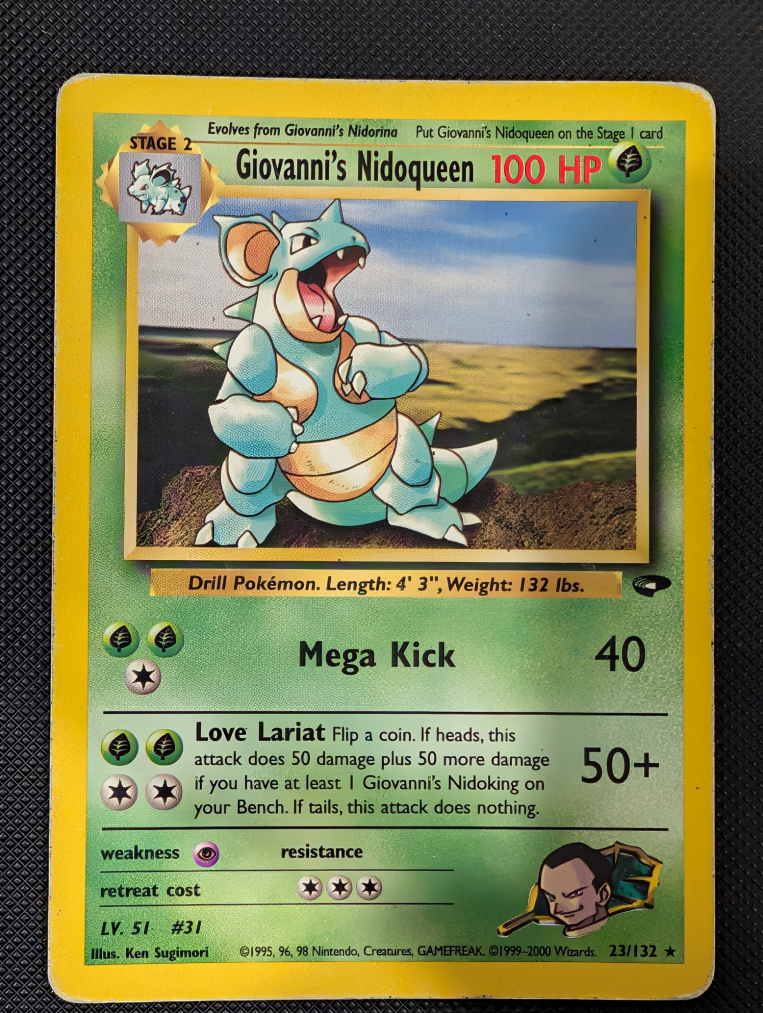 Front of Giovanni's Nidoqueen, 23/132