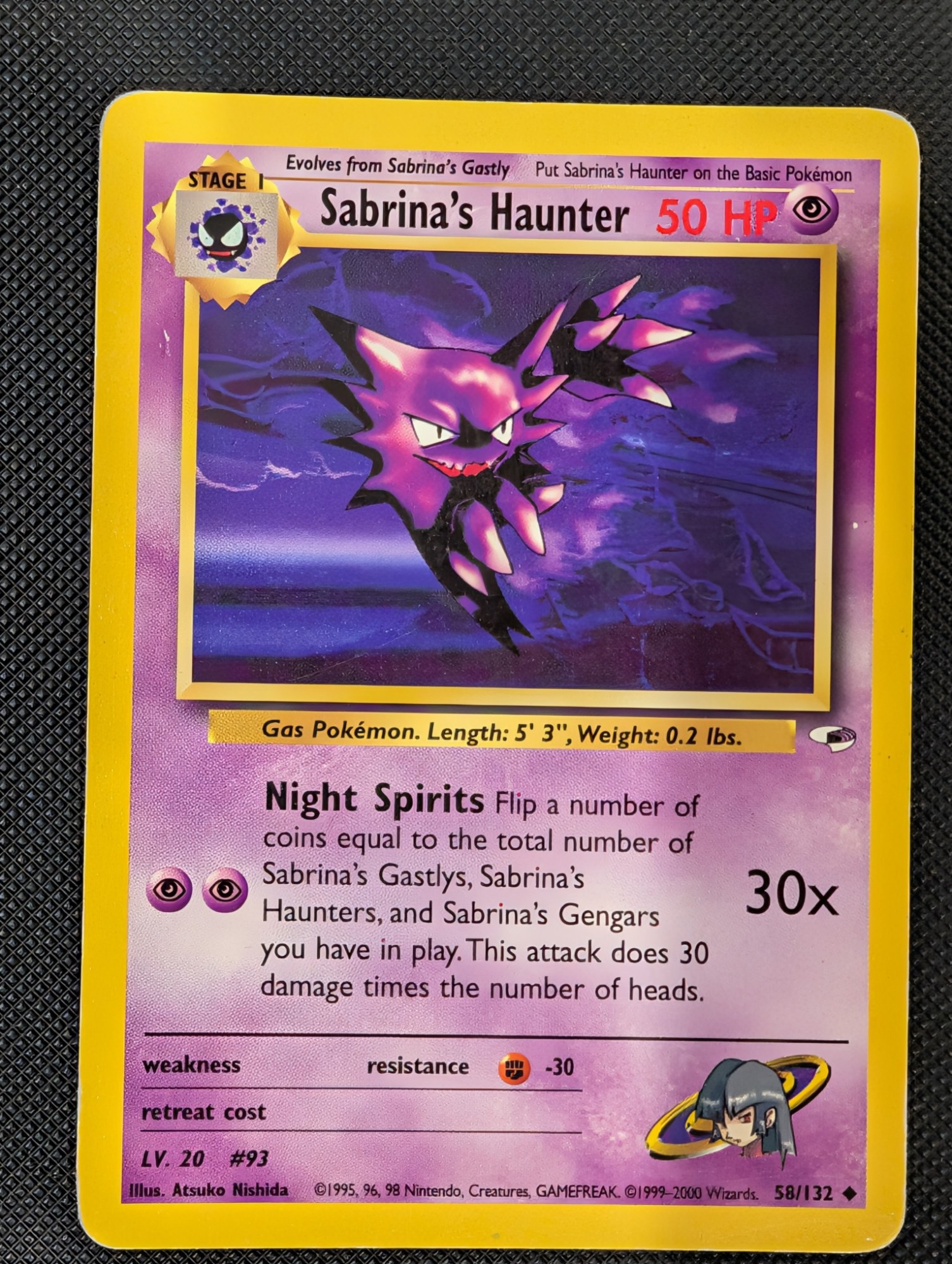 Front of Sabrina's Haunter, 58/132