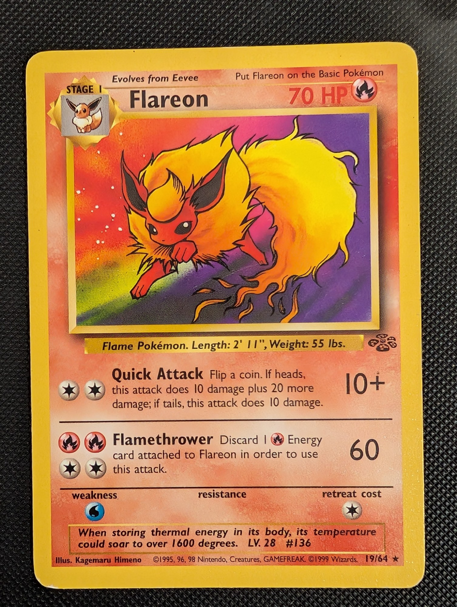 Front of Flareon, 19/64