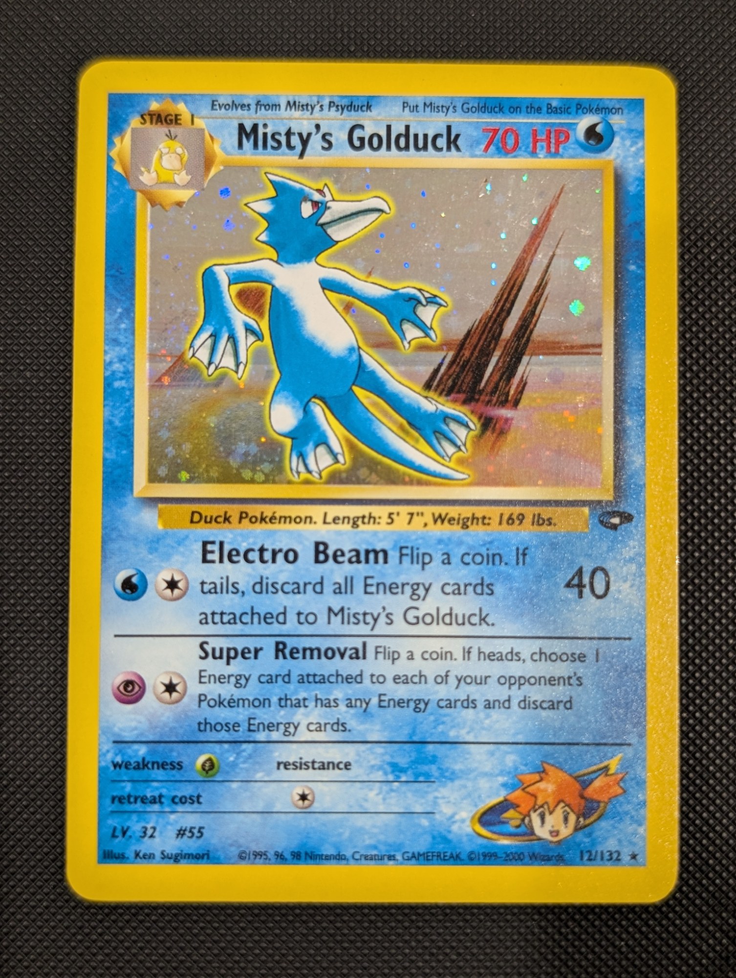 Front of Misty's Golduck, 12/132
