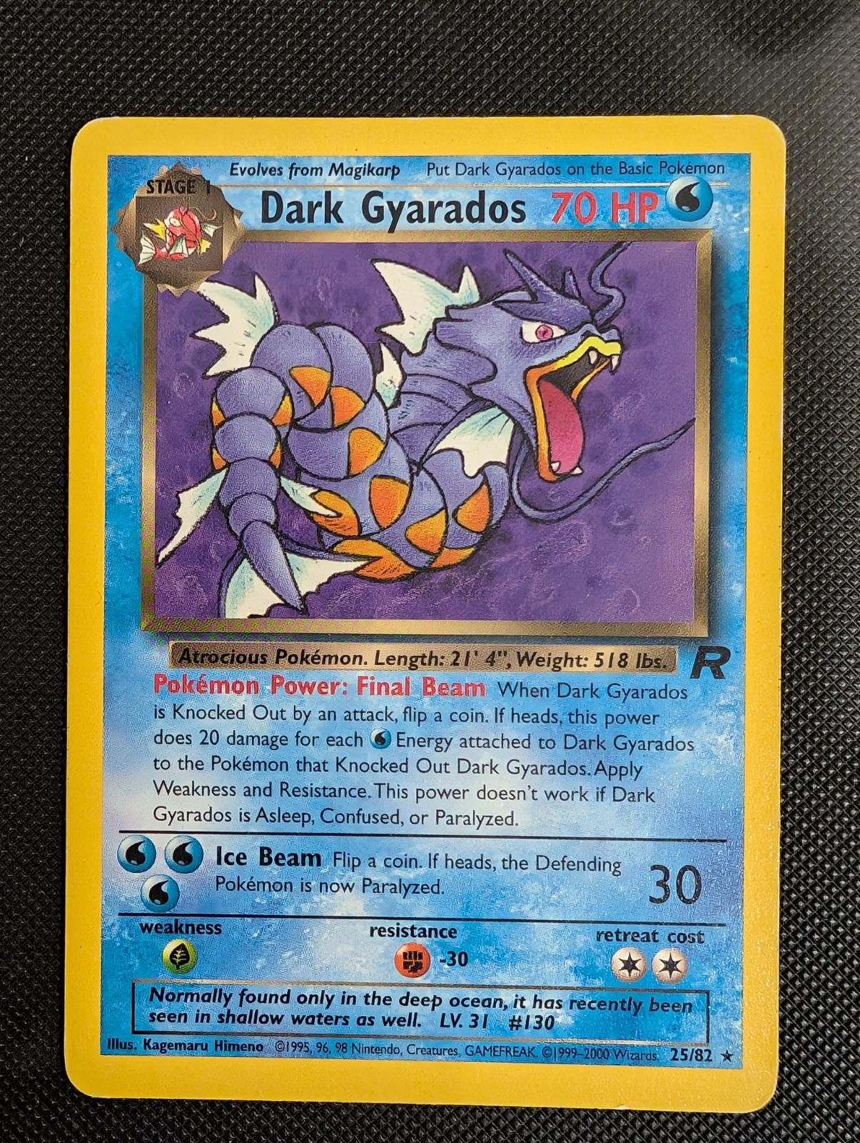 Front of Dark Gyarados, 25/82
