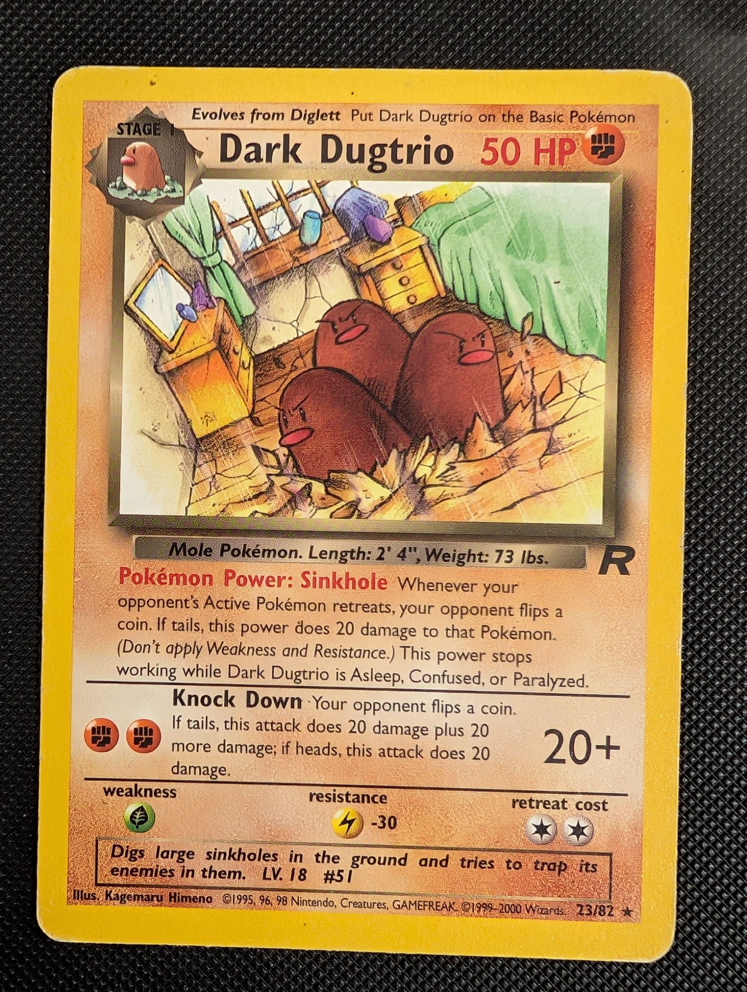 Front of Dark Dugtrio, 23/82